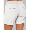 imageANRABESS Womens Summer Shorts 2025 Dressy Casual Hiking Cargo Shorts Trendy Outdoor Outfits 6 PocketsWhite
