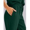 imageANRABESS Womens Wide Leg Sweatpants High Waist Baggy Flared Pants Drawstring Athletic Joggers Sweat PantsDark Green