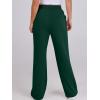 imageANRABESS Womens Wide Leg Sweatpants High Waist Baggy Flared Pants Drawstring Athletic Joggers Sweat PantsDark Green