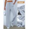 imageANRABESS Womens Wide Leg Sweatpants High Waist Baggy Flared Pants Drawstring Athletic Joggers Sweat PantsLight Blue