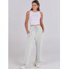 imageANRABESS Womens Wide Leg Sweatpants High Waist Baggy Flared Pants Drawstring Athletic Joggers Sweat PantsLight Grey