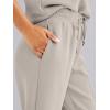 imageANRABESS Womens Wide Leg Sweatpants High Waist Baggy Flared Pants Drawstring Athletic Joggers Sweat PantsLight Khaki