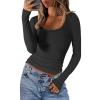 imageANRABESS Women Long Sleeve Crop Tops Scoop Neck Ribbed Knit Tight Slim Fit 2025 Fall Going Out Sexy TShirts Basic Tee ShirtsBlack