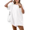 imageANRABESS Women Summer Oversized TShirt Tee Romper Casual Baggy Short Sleeve Overall Athletic Workout Jumpsuit Trendy OutfitsWhite