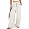 imageANRABESS Womens Linen Pants Summer Casual Palazzo Beach Pant Drawstring High Waist Wide Leg Trousers Vacation OutfitsBeige