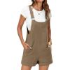 imageANRABESS Womens Short Overalls Summer Adjustable Strap Loose Fit Bib Shortalls Rompers Spring Travel Vacation ClothesCoffee