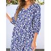 imageANRABESS Boho Maxi Dresses for Women Summer Puff Sleeve V Neck Flowy Long Casual Dress with Pockets 2025 Vacation OutfitsFloral White