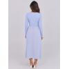 imageANRABESS Long Sleeve Midi Dresses for Women 2025 Fall Fashion Casual Rib Knit Patchwork Tight Top Modest Flowy Dress PocketLight Blue