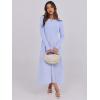 imageANRABESS Long Sleeve Midi Dresses for Women 2025 Fall Fashion Casual Rib Knit Patchwork Tight Top Modest Flowy Dress PocketLight Blue