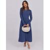 imageANRABESS Long Sleeve Midi Dresses for Women 2025 Fall Fashion Casual Rib Knit Patchwork Tight Top Modest Flowy Dress PocketNavy Blue