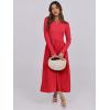 imageANRABESS Long Sleeve Midi Dresses for Women 2025 Fall Fashion Casual Rib Knit Patchwork Tight Top Modest Flowy Dress PocketRed