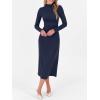 imageANRABESS Women Long Sleeve Bodycon Dress Fall 2025 Mock Neck Formal Elegant Party Wedding Guest Cocktail Long Maxi DressesNavy Blue