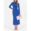 imageANRABESS Women Long Sleeve Bodycon Dress Fall 2025 Mock Neck Formal Elegant Party Wedding Guest Cocktail Long Maxi DressesRoyal Blue