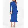 imageANRABESS Women Long Sleeve Bodycon Dress Fall 2025 Mock Neck Formal Elegant Party Wedding Guest Cocktail Long Maxi DressesRoyal Blue