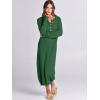 imageANRABESS Women Long Sleeve Button V Neck Oversized Casual Loose Fit Waffle Knit Fall Midi Sweater Dress 2025 Trendy OutfitsGreen