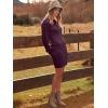 imageANRABESS Women Long Sleeve Turtle Mock Neck Rib Knit Stretch Slim Fitted Bodycon Sweater Mini Short Dress 2025 Fall OutfitsDeep Purple