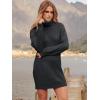 imageANRABESS Women Oversized Sweater Dress Turtleneck Batwing Long Sleeve Ribbed Knit Loose 2025 Fall Winter Casual Short DressBlack