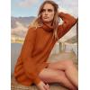 imageANRABESS Women Oversized Sweater Dress Turtleneck Batwing Long Sleeve Ribbed Knit Loose 2025 Fall Winter Casual Short DressPumpkin
