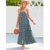imageANRABESS Women Summer Casual Loose Sleeveless Sundress Spaghetti Strap Flowy Boho Linen Beach Vacation Maxi Long DressFloral Green
