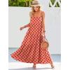 imageANRABESS Women Summer Casual Loose Sleeveless Sundress Spaghetti Strap Flowy Boho Linen Beach Vacation Maxi Long DressFloral Orange