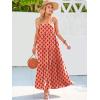 imageANRABESS Women Summer Casual Loose Sleeveless Sundress Spaghetti Strap Flowy Boho Linen Beach Vacation Maxi Long DressFloral Orange