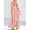 imageANRABESS Women Summer Casual Loose Sleeveless Sundress Spaghetti Strap Flowy Boho Linen Beach Vacation Maxi Long DressPink