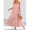 imageANRABESS Women Summer Casual Loose Sleeveless Sundress Spaghetti Strap Flowy Boho Linen Beach Vacation Maxi Long DressPink