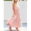 imageANRABESS Women Summer Casual Loose Sleeveless Sundress Spaghetti Strap Flowy Boho Linen Beach Vacation Maxi Long DressPink
