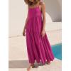 imageANRABESS Women Summer Casual Loose Sleeveless Sundress Spaghetti Strap Flowy Boho Linen Beach Vacation Maxi Long DressRose