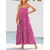 imageANRABESS Women Summer Casual Loose Sleeveless Sundress Spaghetti Strap Flowy Boho Linen Beach Vacation Maxi Long DressRose Red Floral