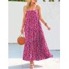 imageANRABESS Women Summer Casual Loose Sleeveless Sundress Spaghetti Strap Flowy Boho Linen Beach Vacation Maxi Long DressRose Red Floral