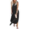 imageANRABESS Women Summer Maxi Dress Beach Vacation Sundress Sleeveless Casual Loose Shirt Dresses 2025 Travel OutfitsBlack