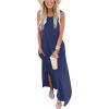 imageANRABESS Women Summer Maxi Dress Beach Vacation Sundress Sleeveless Casual Loose Shirt Dresses 2025 Travel OutfitsBlue