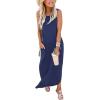 imageANRABESS Women Summer Maxi Dress Beach Vacation Sundress Sleeveless Casual Loose Shirt Dresses 2025 Travel OutfitsBlue