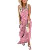 imageANRABESS Women Summer Maxi Dress Beach Vacation Sundress Sleeveless Casual Loose Shirt Dresses 2025 Travel OutfitsFloral Pink