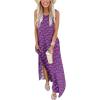 imageANRABESS Women Summer Maxi Dress Beach Vacation Sundress Sleeveless Casual Loose Shirt Dresses 2025 Travel OutfitsFloral Purple