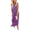 imageANRABESS Women Summer Maxi Dress Beach Vacation Sundress Sleeveless Casual Loose Shirt Dresses 2025 Travel OutfitsFloral Purple