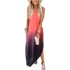 imageANRABESS Women Summer Maxi Dress Beach Vacation Sundress Sleeveless Casual Loose Shirt Dresses 2025 Travel OutfitsGradual Red