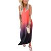 imageANRABESS Women Summer Maxi Dress Beach Vacation Sundress Sleeveless Casual Loose Shirt Dresses 2025 Travel OutfitsGradual Red