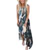 imageANRABESS Women Summer Maxi Dress Beach Vacation Sundress Sleeveless Casual Loose Shirt Dresses 2025 Travel OutfitsPrinted Leaves