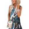 imageANRABESS Women Summer Maxi Dress Beach Vacation Sundress Sleeveless Casual Loose Shirt Dresses 2025 Travel OutfitsPrinted Leaves
