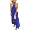 imageANRABESS Women Summer Maxi Dress Beach Vacation Sundress Sleeveless Casual Loose Shirt Dresses 2025 Travel OutfitsRoyal Blue