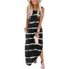 imageANRABESS Women Summer Maxi Dress Beach Vacation Sundress Sleeveless Casual Loose Shirt Dresses 2025 Travel OutfitsStripe Black White