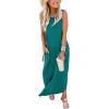 imageANRABESS Women Summer Maxi Dress Beach Vacation Sundress Sleeveless Casual Loose Shirt Dresses 2025 Travel OutfitsTeal Blue