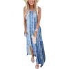 imageANRABESS Women Summer Maxi Dress Beach Vacation Sundress Sleeveless Casual Loose Shirt Dresses 2025 Travel OutfitsTie Dye
