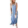 imageANRABESS Women Summer Maxi Dress Beach Vacation Sundress Sleeveless Casual Loose Shirt Dresses 2025 Travel OutfitsTie Dye