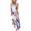 imageANRABESS Women Summer Maxi Dress Beach Vacation Sundress Sleeveless Casual Loose Shirt Dresses 2025 Travel OutfitsTie Dye Purple