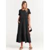 imageANRABESS Womens 2025 Summer Casual Maxi Dress A line Tiered Flowy Short Sleeve Crewneck T Shirt Beach Travel Long DressesBlack