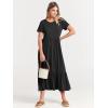 imageANRABESS Womens 2025 Summer Casual Maxi Dress A line Tiered Flowy Short Sleeve Crewneck T Shirt Beach Travel Long DressesBlack