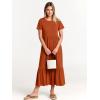 imageANRABESS Womens 2025 Summer Casual Maxi Dress A line Tiered Flowy Short Sleeve Crewneck T Shirt Beach Travel Long DressesBrick Red